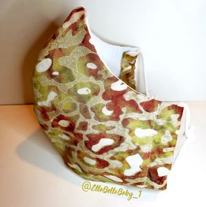 Gold Leopard Face Mask Filter 3 Layers Cotton